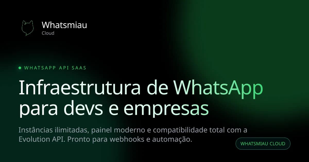 Interface do Whatsmiau